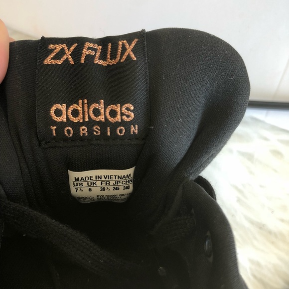 Adidas ZX Flux Black and Rose Gold Copper 7.5 - Picture 7 of 8